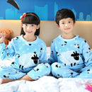 Girls & Boys Autumn Winter Clothes Flannel Pyjamas Girls Pijamas Kids Pajamas Boys Sleepwear Coral Fleece Nightwear Set Homewear-Kids Pajamas-2T-JadeMoghul Inc.