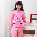 Girls & Boys Autumn Winter Clothes Flannel Pyjamas Girls Pijamas Kids Pajamas Boys Sleepwear Coral Fleece Nightwear Set Homewear-Kids Pajamas-2T-JadeMoghul Inc.