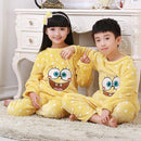 Girls & Boys Autumn Winter Clothes Flannel Pyjamas Girls Pijamas Kids Pajamas Boys Sleepwear Coral Fleece Nightwear Set Homewear-Kids Pajamas-2T-JadeMoghul Inc.
