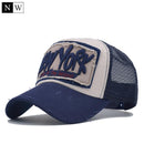 Girls / Boys Embroidered NY Baseball Cap-Dark blue-JadeMoghul Inc.
