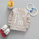 Girls / Boys Full Sleeves Cotton Pullover-light Grey-3T-JadeMoghul Inc.