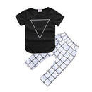 Girls/ Boys Funny Printed Quotes T shirt And Pants Set-color as picture 10-24M-JadeMoghul Inc.