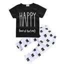 Girls/ Boys Funny Printed Quotes T shirt And Pants Set-color as picture 11-24M-JadeMoghul Inc.