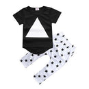 Girls/ Boys Funny Printed Quotes T shirt And Pants Set-color as picture 12-24M-JadeMoghul Inc.