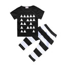 Girls/ Boys Funny Printed Quotes T shirt And Pants Set-color as picture 7-24M-JadeMoghul Inc.