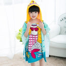 Girls / Boys Hooded Super Absorbent Shower Cape-Mermaid-JadeMoghul Inc.