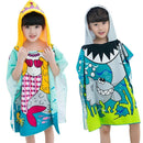Girls / Boys Hooded Super Absorbent Shower Cape-Mermaid-JadeMoghul Inc.