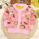 Girls/ Boys Long Sleeved Soft Winter Cardigan-pink bear-9M-JadeMoghul Inc.