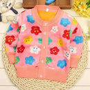 Girls/ Boys Long Sleeved Soft Winter Cardigan-pink smile-9M-JadeMoghul Inc.