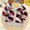 Girls/ Boys Long Sleeved Soft Winter Cardigan-red B-9M-JadeMoghul Inc.