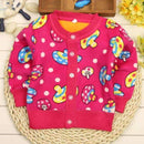 Girls/ Boys Long Sleeved Soft Winter Cardigan-rose mushroom-9M-JadeMoghul Inc.