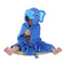 Girls / Boys Soft Hooded Towel Wrap-Blue Elephant-China-JadeMoghul Inc.