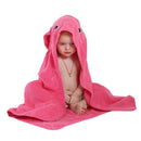 Girls / Boys Soft Hooded Towel Wrap-Rose Red Rabbit-China-JadeMoghul Inc.