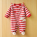 Girls/ Boys Warm Fleece Cute Design Bodysuit-as pic show 8-12M-JadeMoghul Inc.