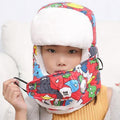 Girls / Boys Winter Windproof Thick Warm Winter Snow Face Mask Hat-red-JadeMoghul Inc.