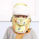 Girls / Boys Winter Windproof Thick Warm Winter Snow Face Mask Hat-yellow-JadeMoghul Inc.