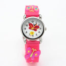 Girls Butterfly Design Silicone Quartz Wristwatches-rose-JadeMoghul Inc.