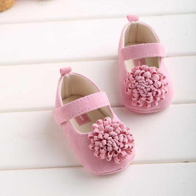 Girls Candy Colored Soft Bottom Anti-slip Big Flower Shoes-Model 2-1-JadeMoghul Inc.