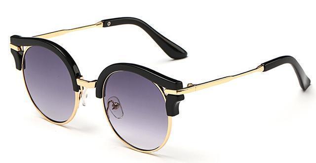 Girls Cat Eye Reflector Sunglasses With UV 400 Protection-C1-JadeMoghul Inc.