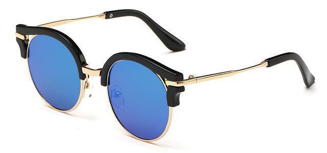 Girls Cat Eye Reflector Sunglasses With UV 400 Protection-C4-JadeMoghul Inc.