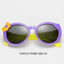 Girls Cool Folding Acrylic Frame Sunglasses UV 400 Protection-Purple frame-JadeMoghul Inc.