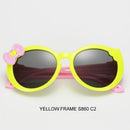 Girls Cool Folding Acrylic Frame Sunglasses UV 400 Protection-Yellow frame-JadeMoghul Inc.