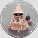 Girls Floral Print Cute Rabbit Ear Hooded Princess Bow Jacket Coat With Purse-Bow Pink-24M-JadeMoghul Inc.