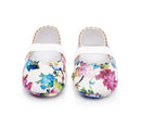Girls Floral Print PU Leather Shoes-Model 1-2-JadeMoghul Inc.