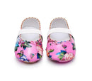 Girls Floral Print PU Leather Shoes-Model 3-3-JadeMoghul Inc.