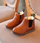 Girls Genuine Cow Leather Slip On Boots-3-6.5-JadeMoghul Inc.