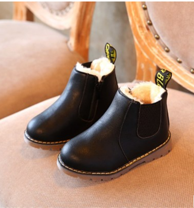 Girls Genuine Cow Leather Slip On Boots-3-6.5-JadeMoghul Inc.