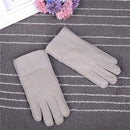 Girls Genuine Sheepskin Leather Gloves With Wool And Fur Lining-Beige-S(4-8year-old)-JadeMoghul Inc.