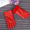 Girls Genuine Sheepskin Leather Gloves With Wool And Fur Lining-Red-S(4-8year-old)-JadeMoghul Inc.