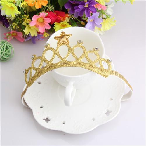 Girls Glittering Princess Crown Tiara-gold-JadeMoghul Inc.