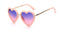 Girls Heart Shaped Sunglasses With UV 400 Protection-Nude w purple pink-JadeMoghul Inc.