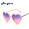 Girls Heart Shaped Sunglasses With UV 400 Protection-Nude w purple pink-JadeMoghul Inc.