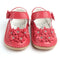 Girls High Quality Exquisite 3 D Flower PU Leather Shoes-red-5.5-JadeMoghul Inc.