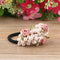 Girls Pearls And Flowers Design Hair Tie-A-One Size-JadeMoghul Inc.