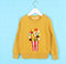 Girls Popcorn Design Machine Knitted Sweater-Gold-3T-JadeMoghul Inc.