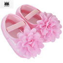 Girls PU Leather Fabric Flower Shoes-Pink-2-JadeMoghul Inc.