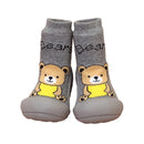 Girls Slip On Anti Slip Sock Shoes-Grey bear-9-JadeMoghul Inc.