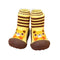 Girls Slip On Anti Slip Sock Shoes-yellow bear-9-JadeMoghul Inc.