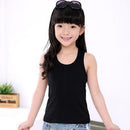 Girls Soft Cotton Summer Tank Tops-Black-10-JadeMoghul Inc.
