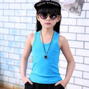 Girls Soft Cotton Summer Tank Tops-Blue-10-JadeMoghul Inc.