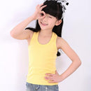 Girls Soft Cotton Summer Tank Tops-Yellow-10-JadeMoghul Inc.