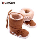 Girls Soft Thick Warm Fleece And Fur Booties-1-1.5-JadeMoghul Inc.