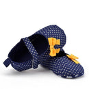 Girls Striped / Polka Dot Shoes With Flower Decor-Pattern 10-0-6 Months-JadeMoghul Inc.