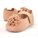 Girls Striped / Polka Dot Shoes With Flower Decor-Pattern 5-0-6 Months-JadeMoghul Inc.