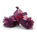 Girls Striped / Polka Dot Shoes With Flower Decor-Pattern 7-0-6 Months-JadeMoghul Inc.