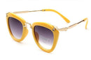 Girls Vintage Style Sunglasses With UV 400 Protection-YELLOW-JadeMoghul Inc.